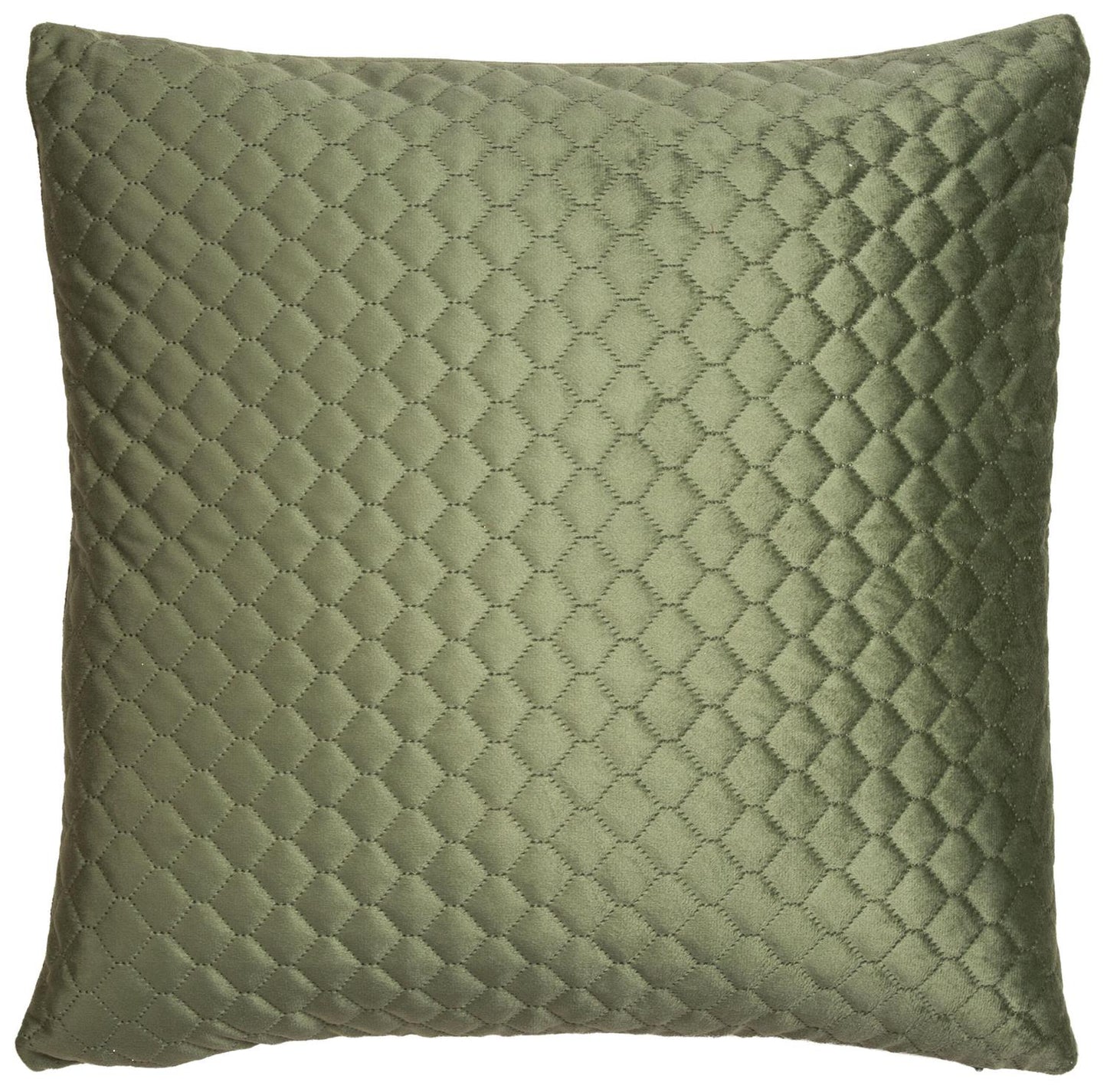 Cushion cover honeycomb velvet green 45x45 cm