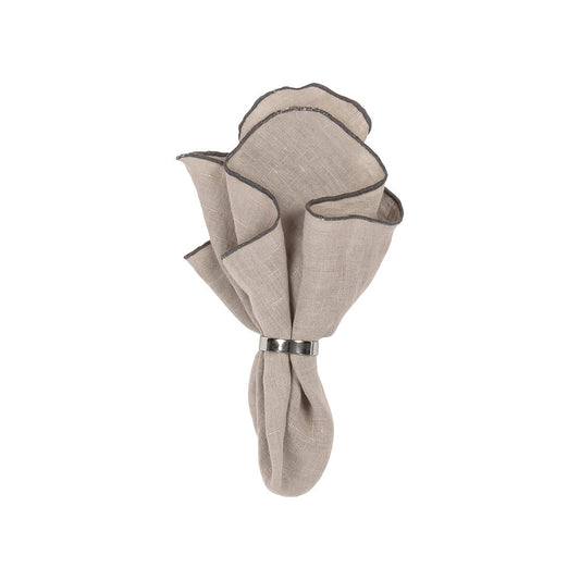 Serviett Gracie 45x45 cm taupe warm grey