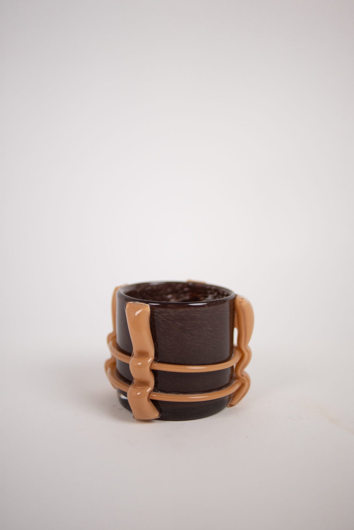 Telysholder Caramel brun 10 cm