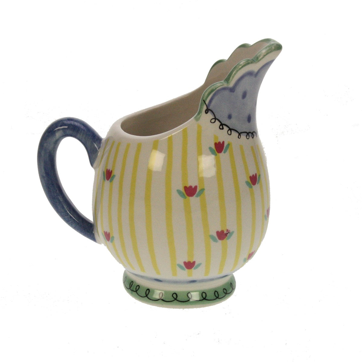 Mugge gul med fugl 12 cm