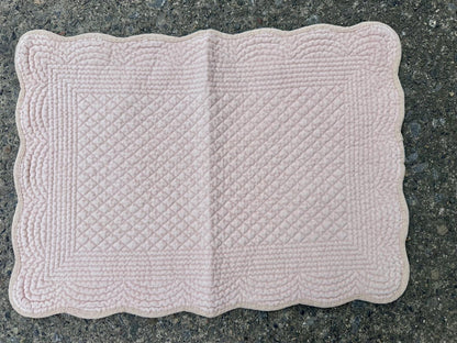 Spisebrikke velour Powder Pink