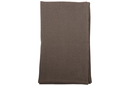 Linen table runner brown 45x150 cm