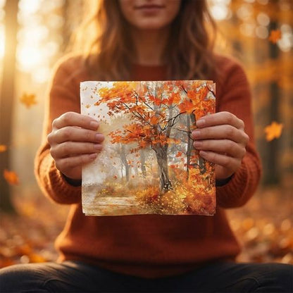 Serviett lunch Autumn tree