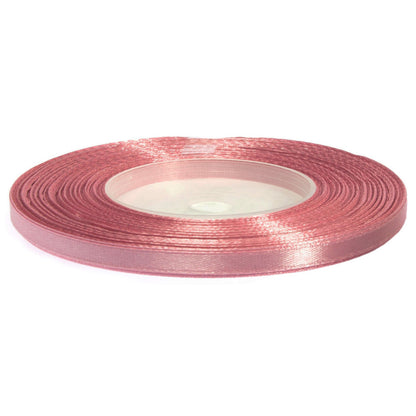 Satengbånd støvet rosa 10 mm