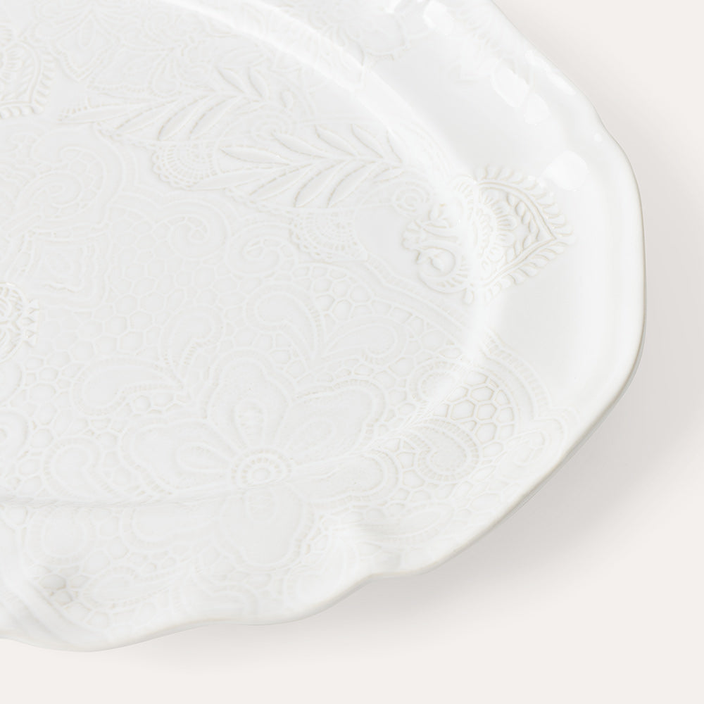 Serveringsfat ovalt 49x32 cm White