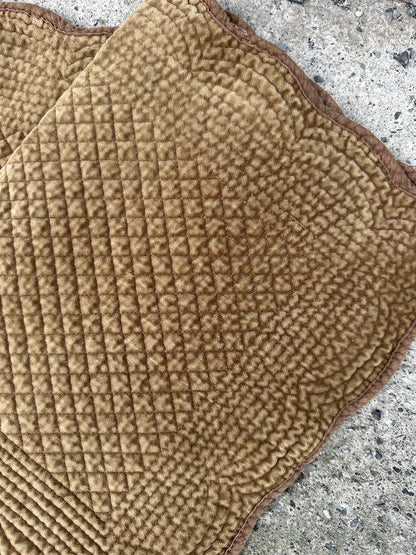 Spisebrikke velour Tobacco