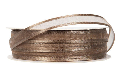 Silkebånd Prego taupe 10 mm
