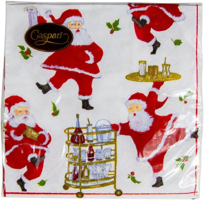 Napkin coffee Cocktails With Santas