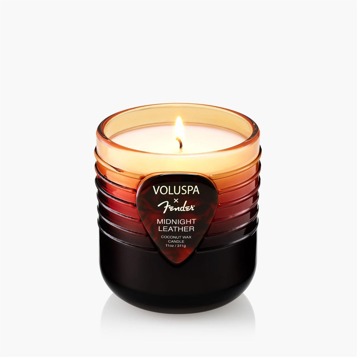 Midnight Leather Boxed Candle 55 timer
