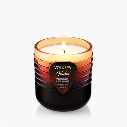 Midnight Leather Boxed Candle 55 timer