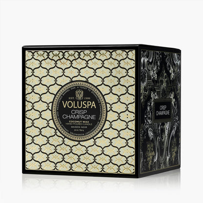 Crisp Champagne Boxed Luxe Jar Candle 80 timer