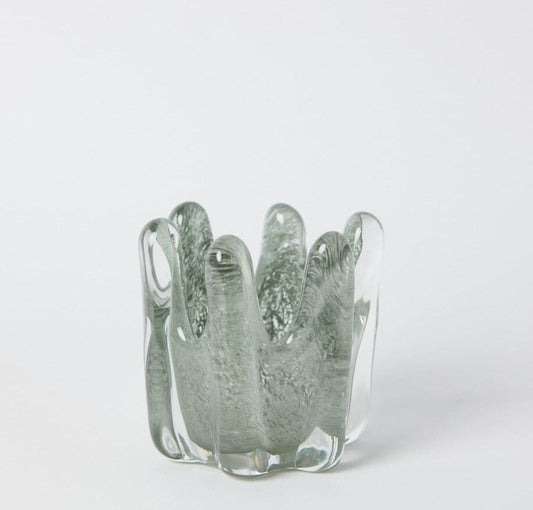 Telysholder Helix moss green 14 cm