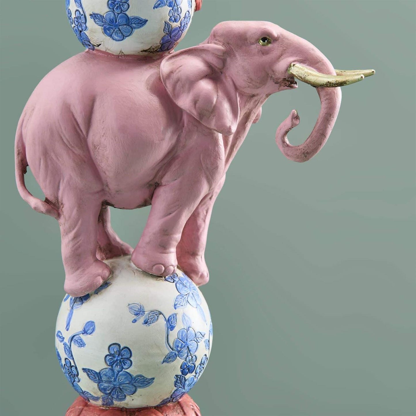 Elefant lysestake rosa 30 cm