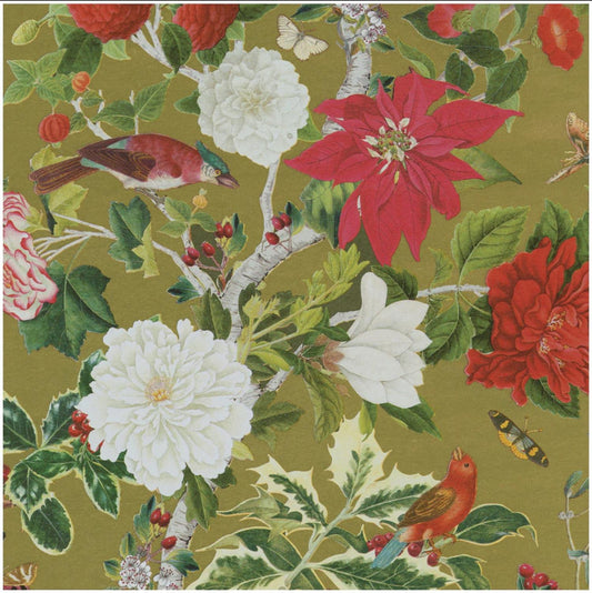 Gavepapir Chinoiserie Gold 2,4 meter