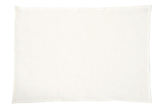 Spisebrikke lin hvit 33x48 cm