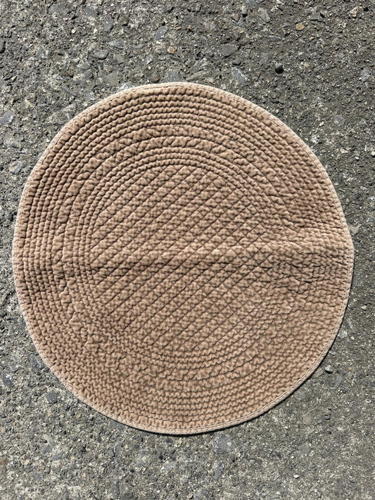 Spisebrikke Velour rund latte 40 cm