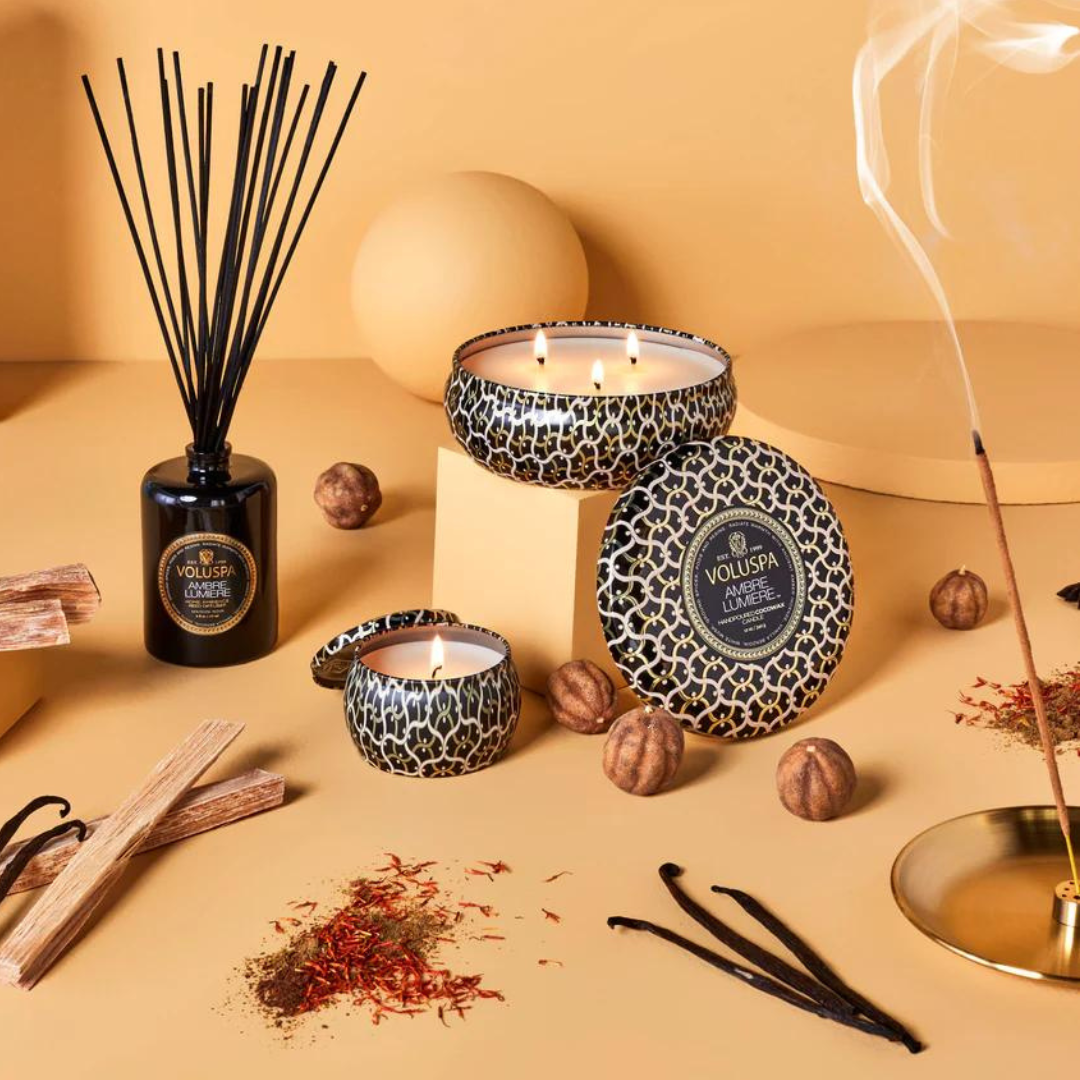 Ambre Lumiere Mini Tin Candle 25 Timer