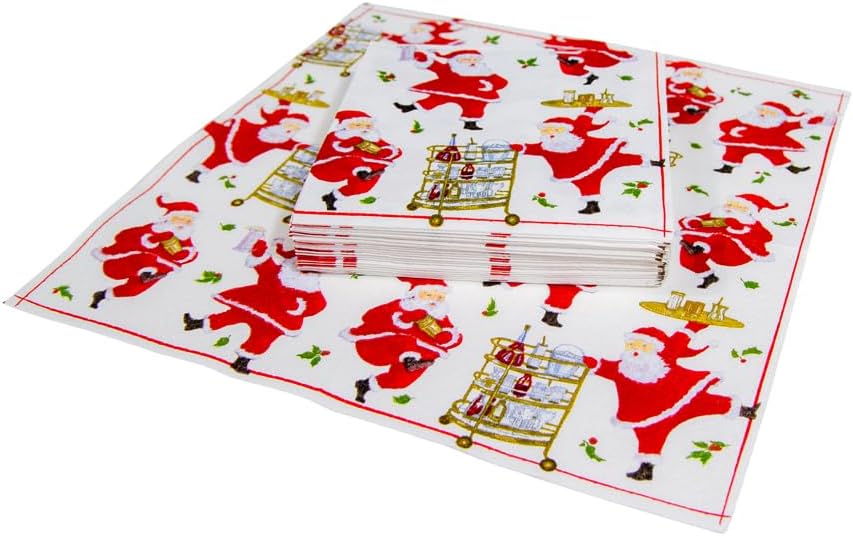 Napkin coffee Cocktails With Santas