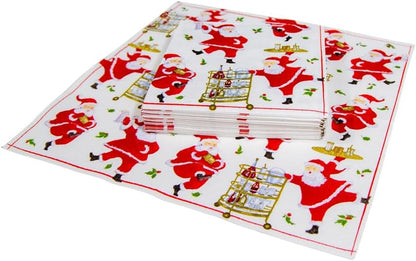 Napkin coffee Cocktails With Santas