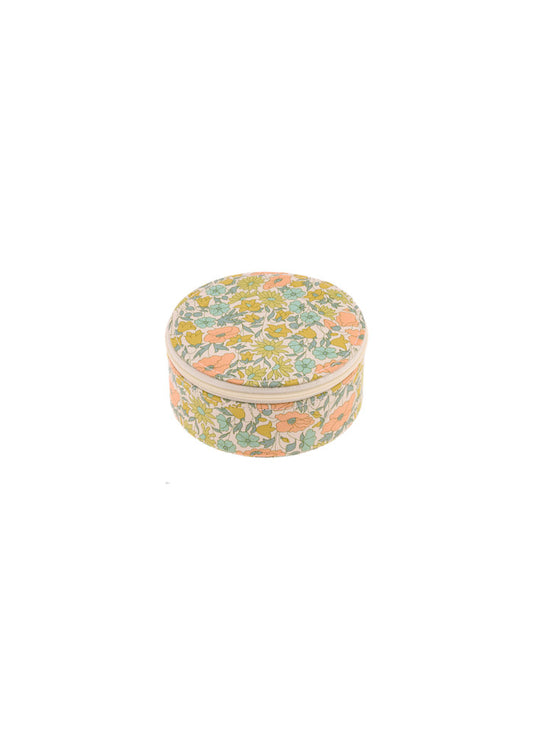 Jewellery box round Liberty Poppy & Daisy Pastel