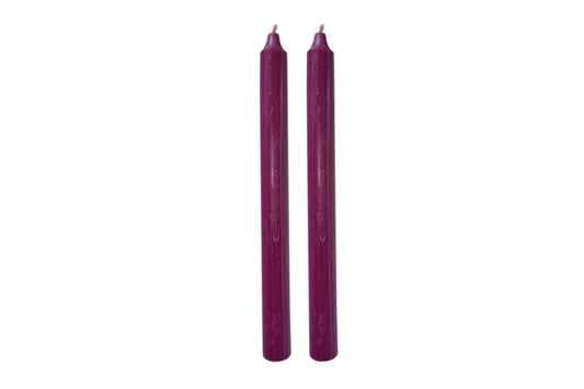 Taper candle heather 29 cm