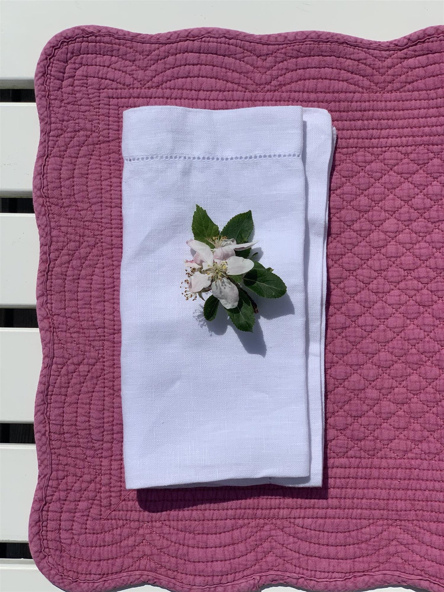 Spisebrikke bomull Rosy Pink