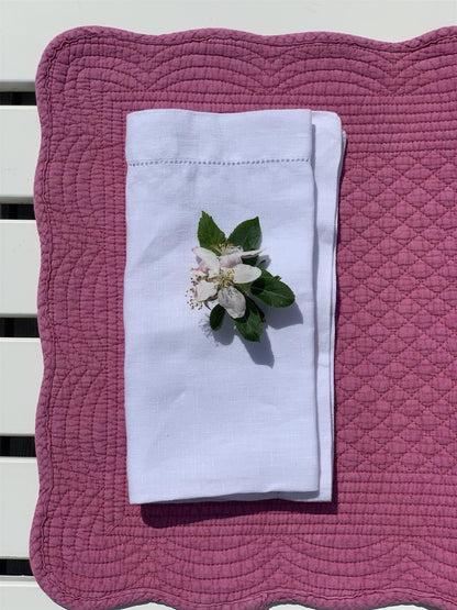 Spisebrikke bomull Rosy Pink