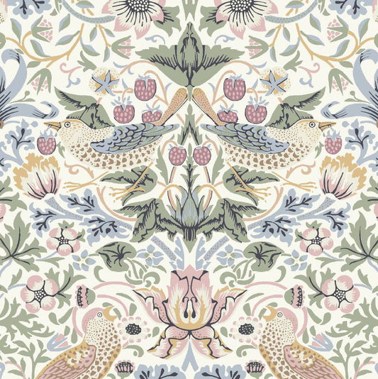 Serviett lunch William Morris Strawberry Thief pastel