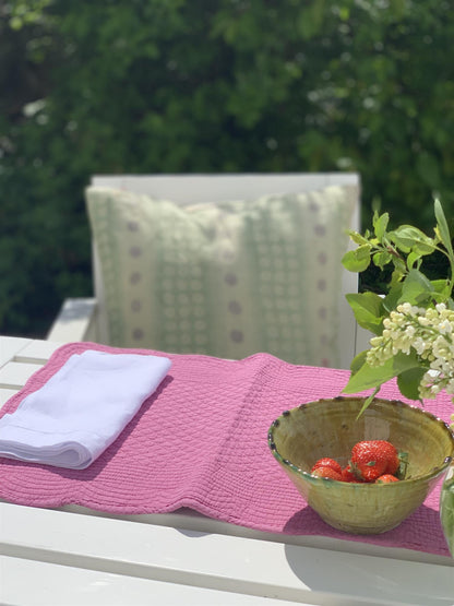 Spisebrikke bomull Rosy Pink