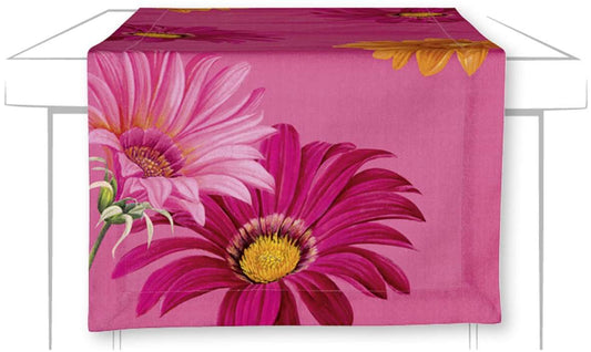 Bordløper Joyful Gerbera Pink 45x150 cm