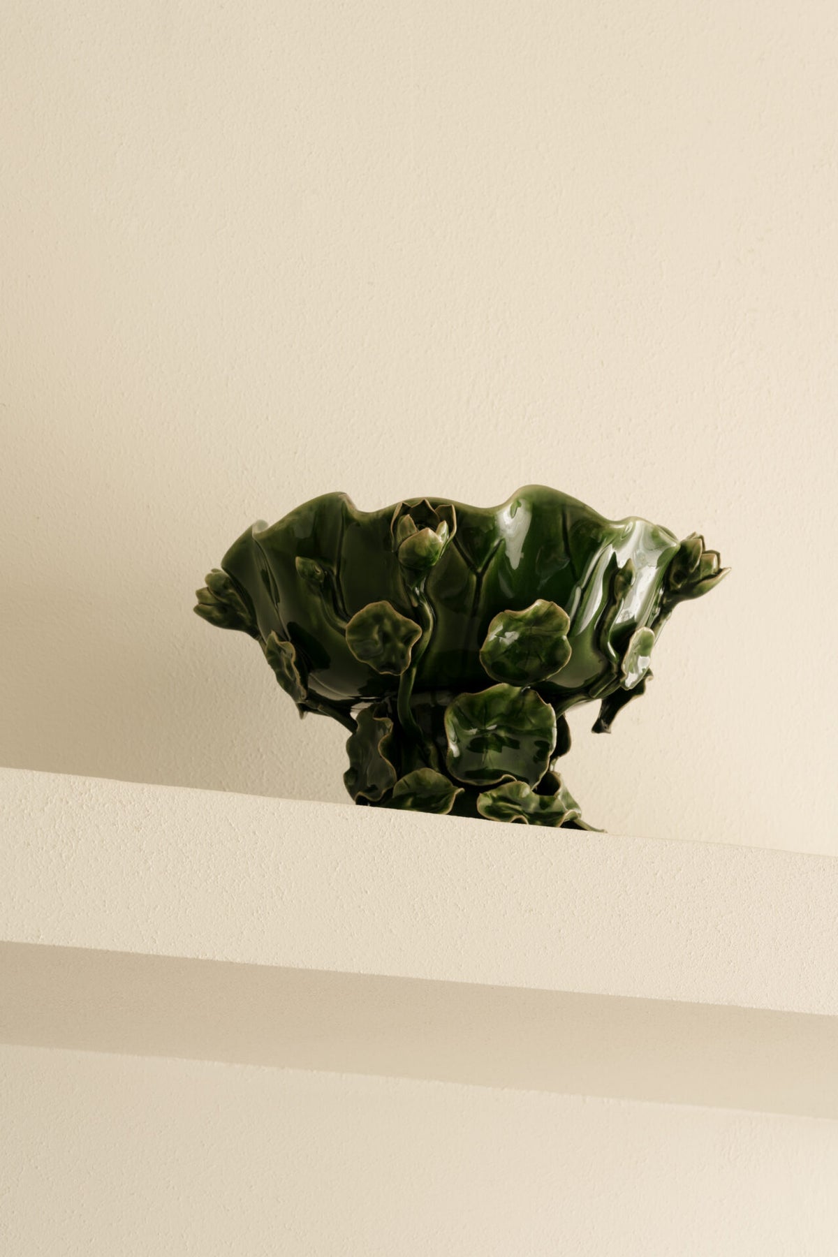 Dekor skål Rosalia grønn 26 cm