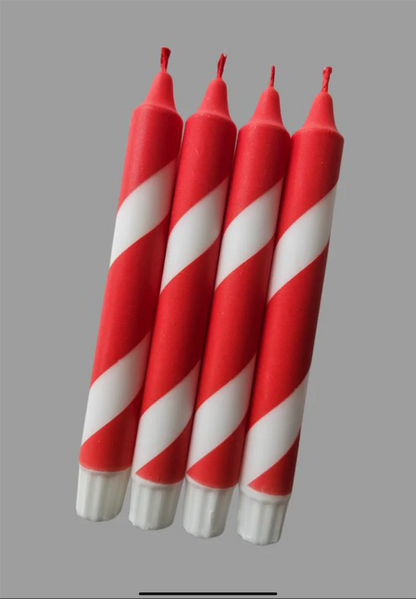 Stearinlys dekorert Polka