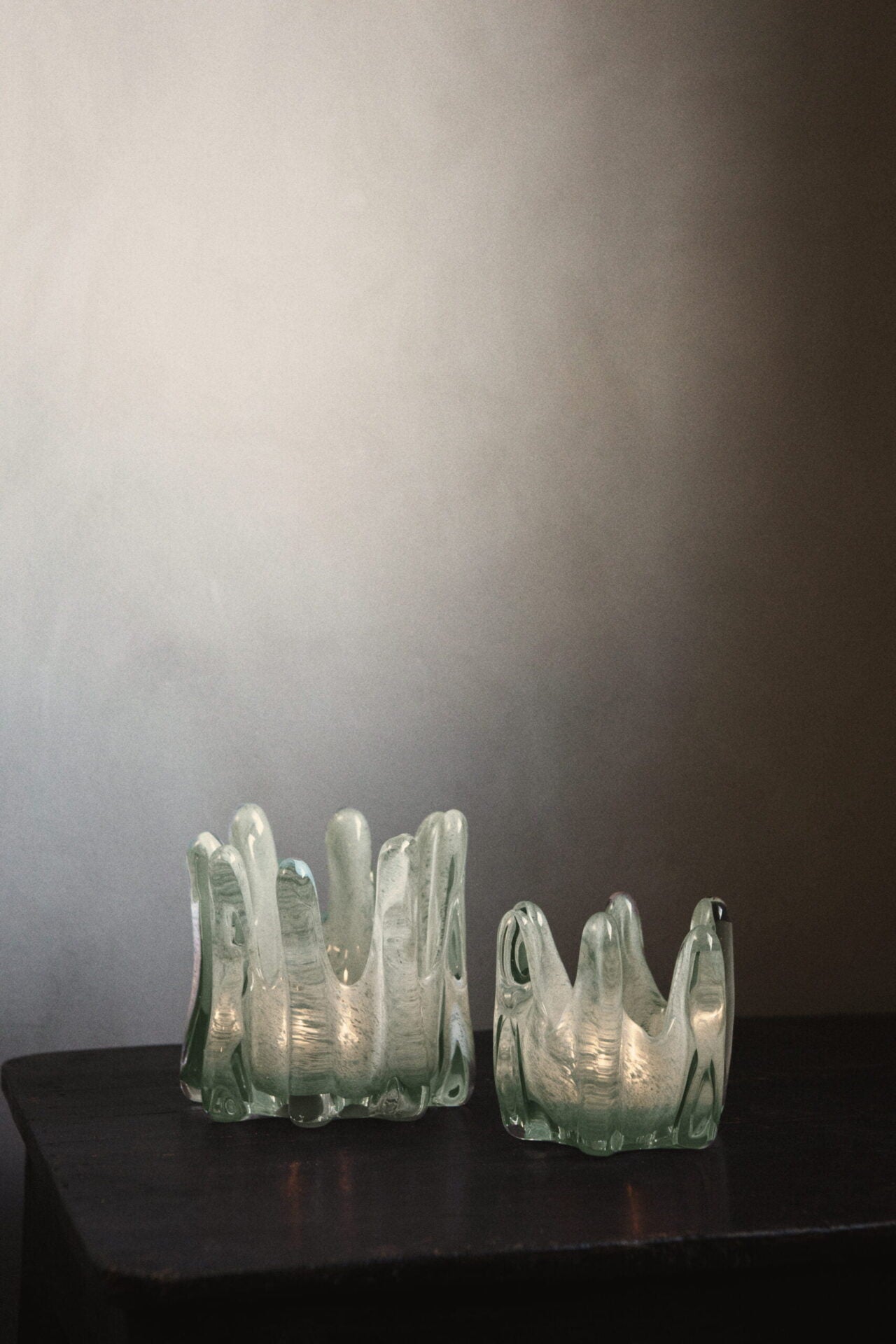 Telysholder Helix moss green 14 cm