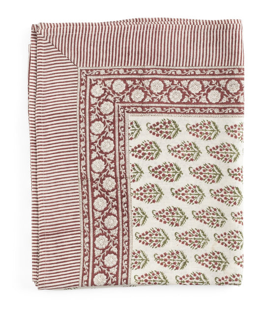 Tablecloth Persian Paisley Red 150x350 cm