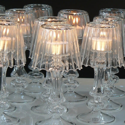 Telysholder lampeskjerm glass 17 cm