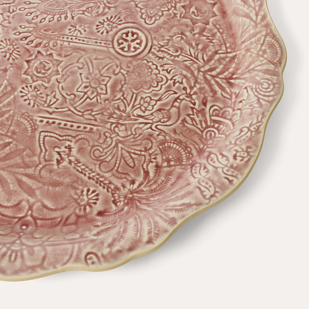 Serveringsfat 34 cm Old Rose