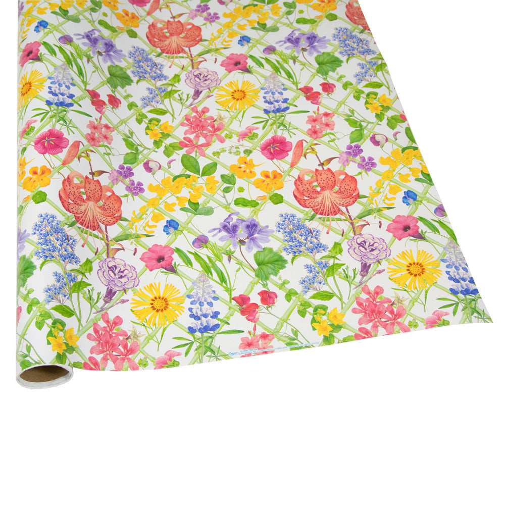 Gavepapir rull Floral Trellis 2,4 meter