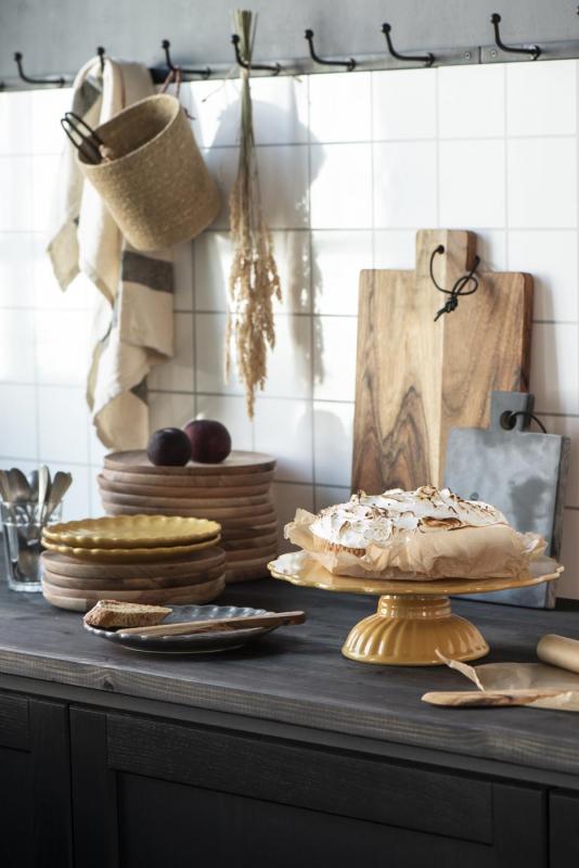 Tallerken Mynte mustard 19 cm