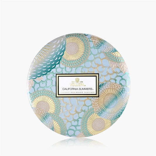 California Summers 3 Wick Tin Candle 40 timer