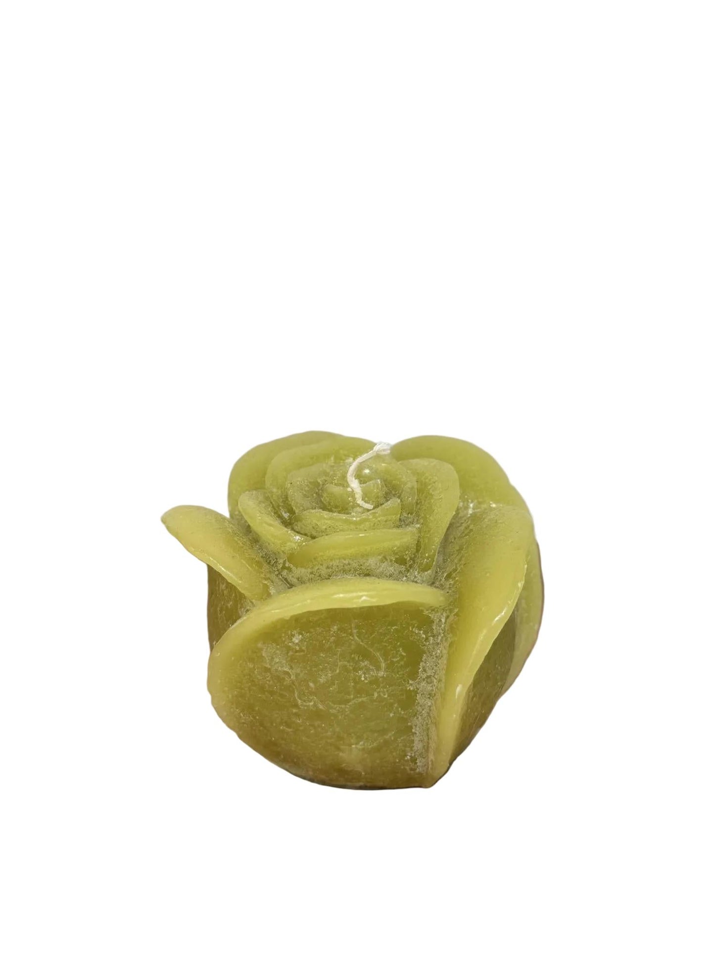 Skulptur lys rose lime 8,5x6,5 cm