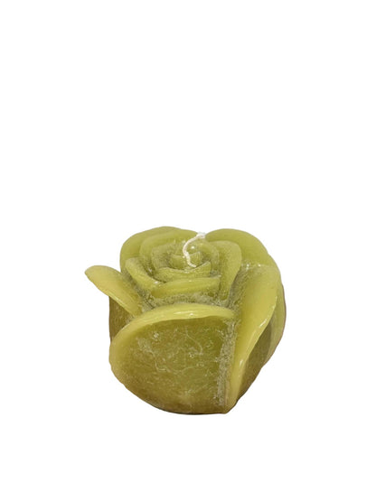 Skulptur lys rose lime 8,5x6,5 cm