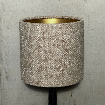 Bordlampe dame m/skjerm gull