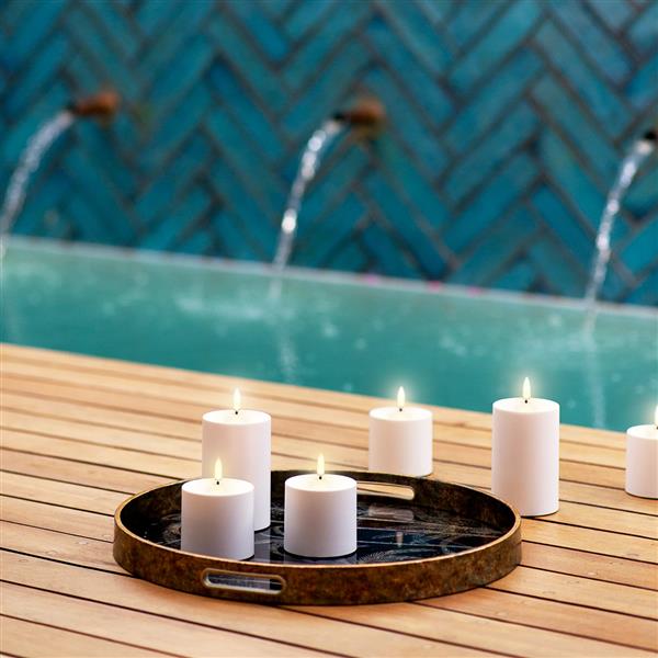 LED utendørs kubbelys 10,1x17,8 cm