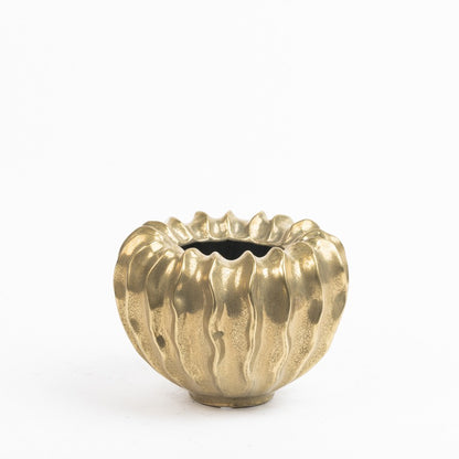Pumpkin vase gold medium 24x17 cm