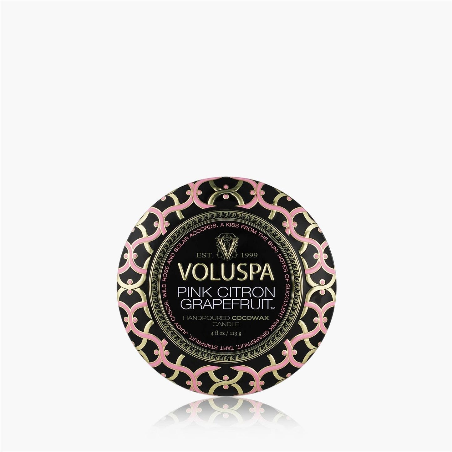 Pink Citron Grapefruit Mini Tin Candle 25 Timer