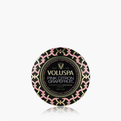 Pink Citron Grapefruit Mini Tin Candle 25 Timer