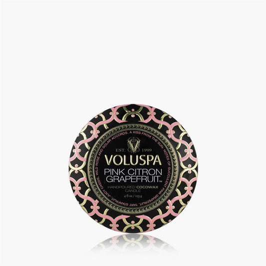 Pink Citron Grapefruit Mini Tin Candle 25 Timer
