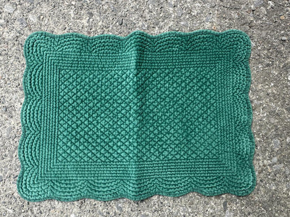 Spisebrikke velour Bright Green