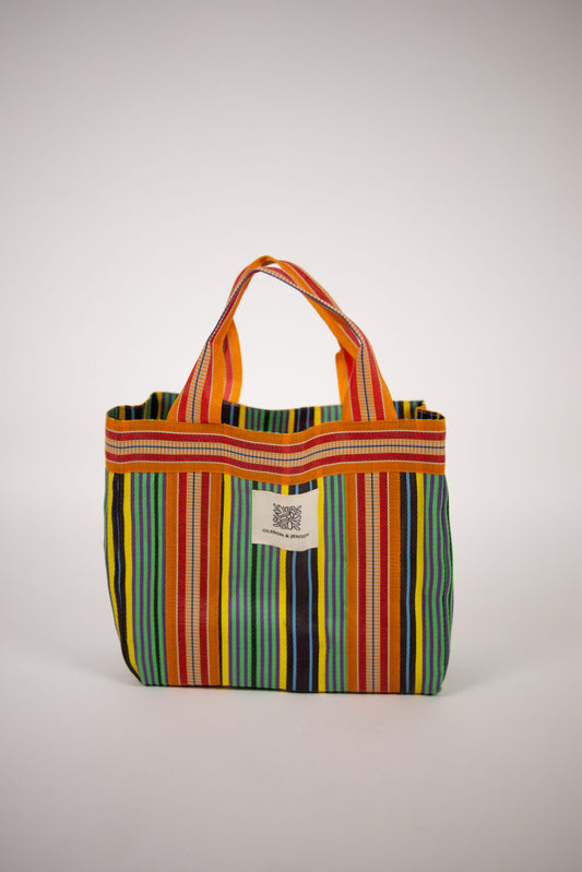 Jojo striped tote bag