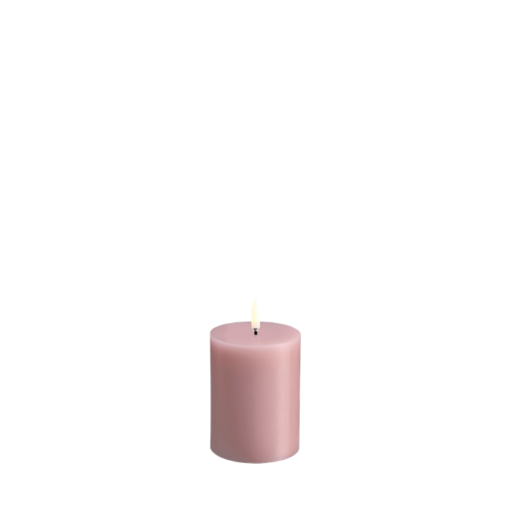 LED Pillar Candle Rose Powder 7.8x10.1 cm
